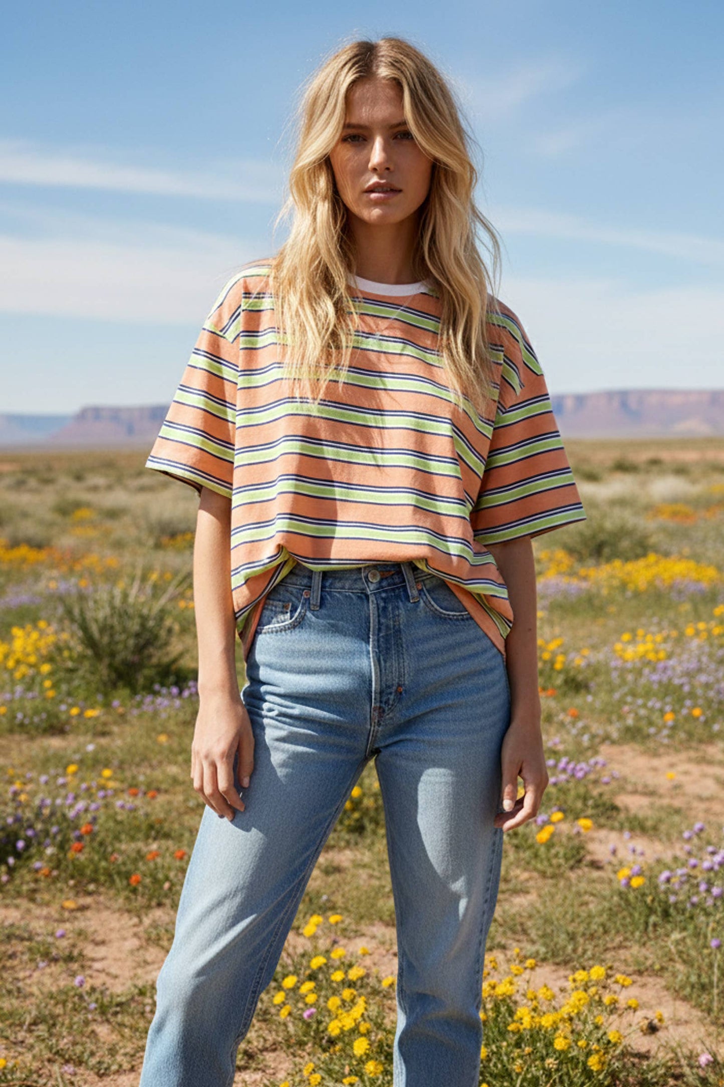 Striped Relaxed Fit Top