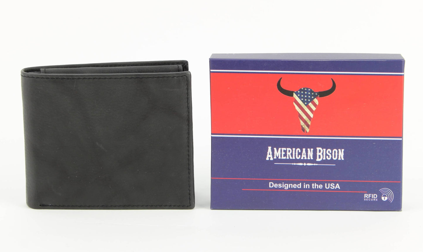 Bi-Fold Leather Wallet with Top Flap 15714