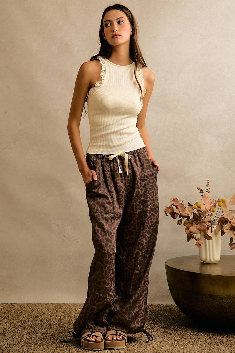 LEOPARD BALLOON PANTS