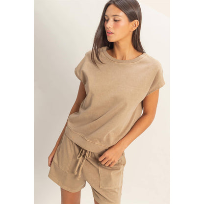 Sleeveless Shorts Set