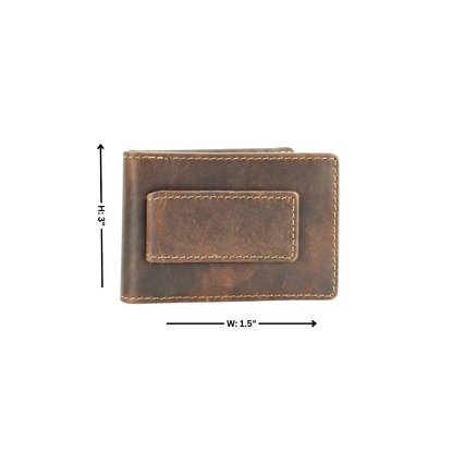 American Bison Bifold Money Clip
