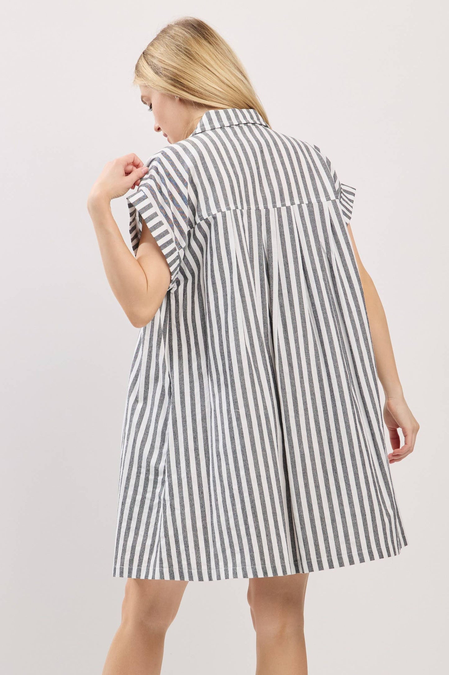 Striped Button Down Dress