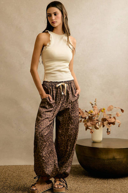 LEOPARD BALLOON PANTS