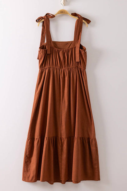 Embroidery Midi Dress