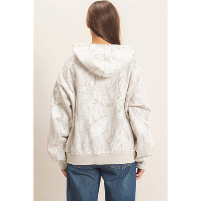 Tree Camo Zip-Up Hoodie