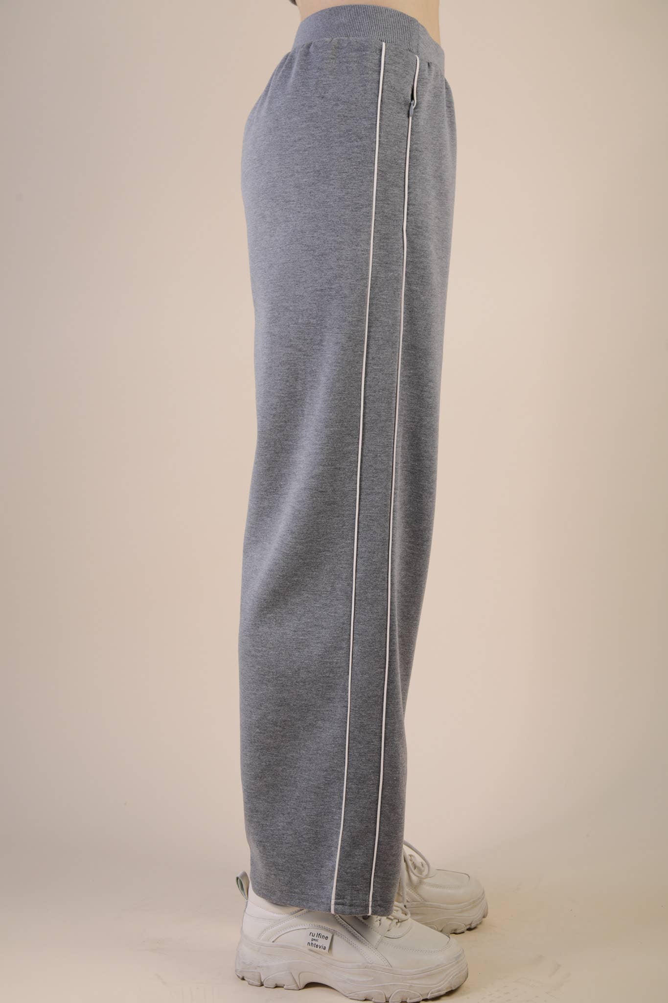 Wide Leg Scuba Sweat Pants
