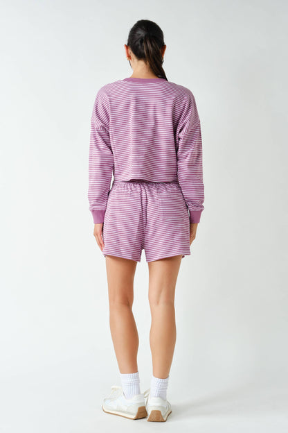 Boardwalk Stripe Crewneck Set