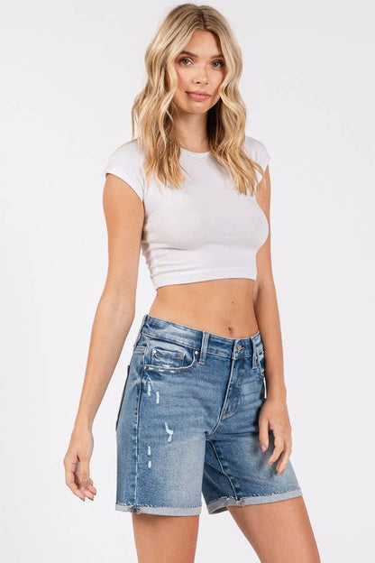 Petra Midi Jean Shorts