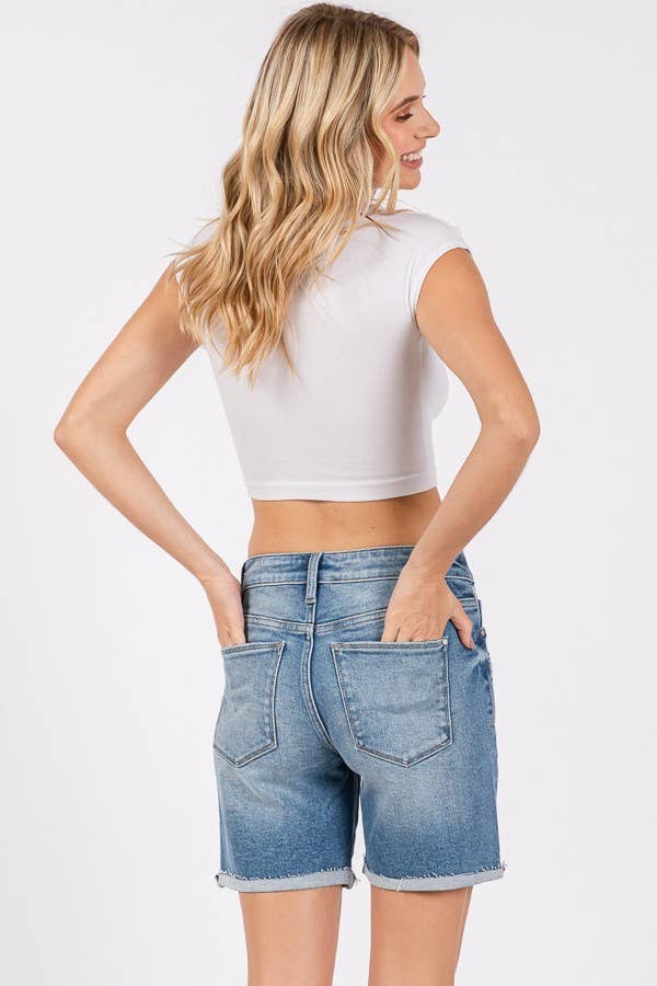 Petra Midi Jean Shorts