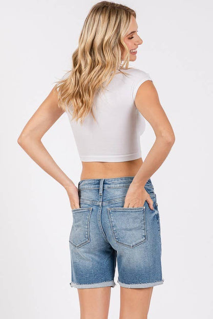 Petra Midi Jean Shorts