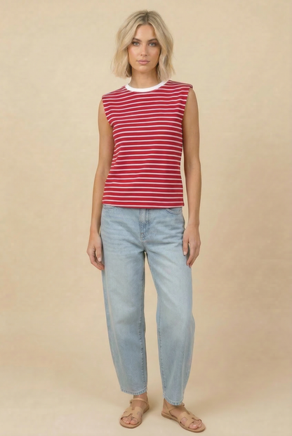 Striped Sleeveless Tank