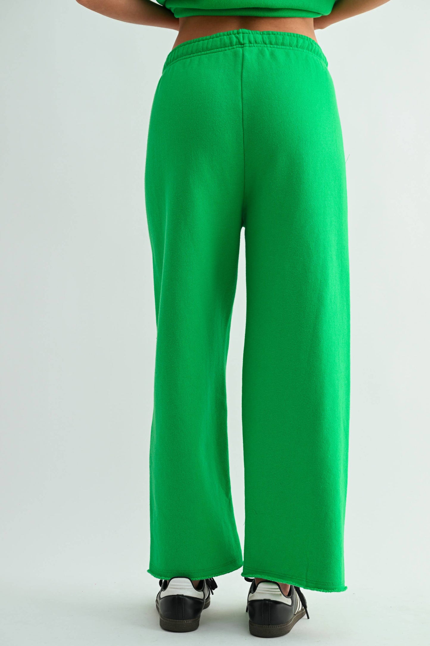 Wide-Leg Fleece Pants