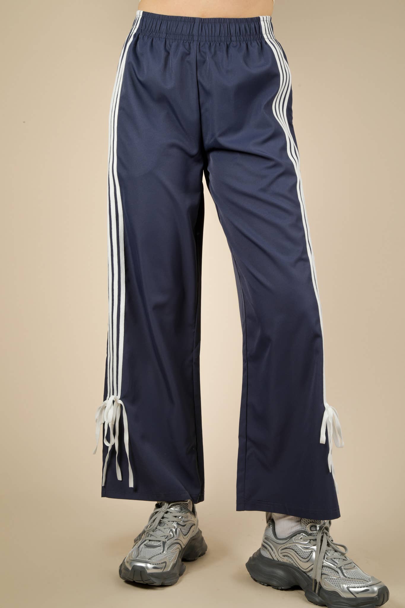 Side Ribbon Jersey Pants