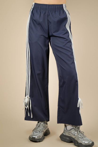 Side Ribbon Jersey Pants
