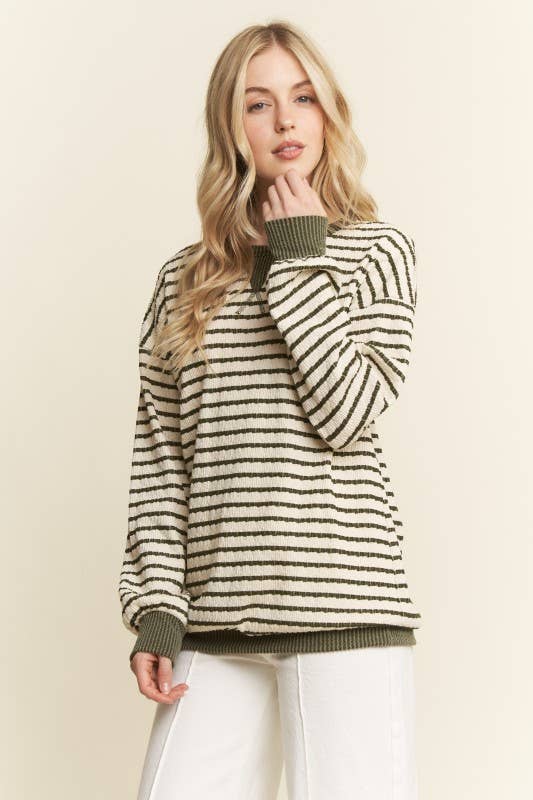 LONG SLEEVE STRIPE TOP