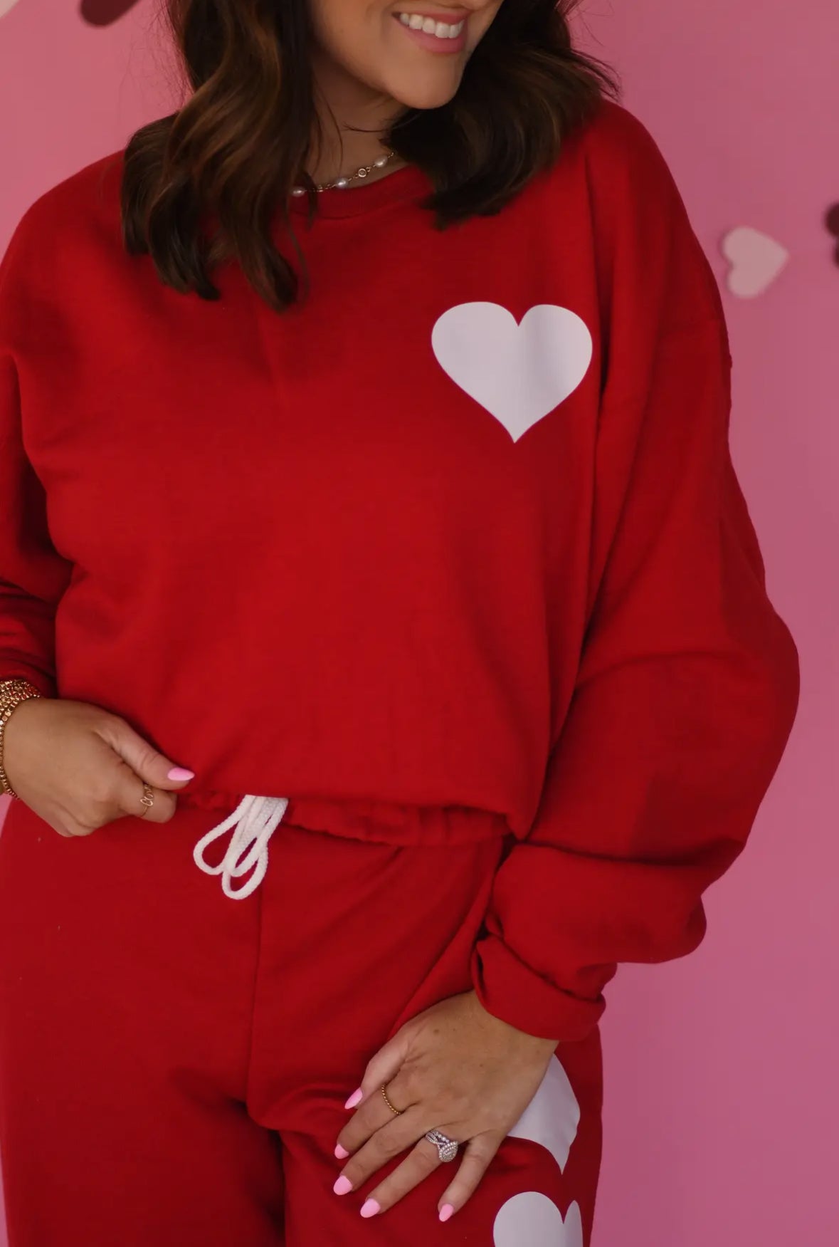 Heart Sweatpant Set