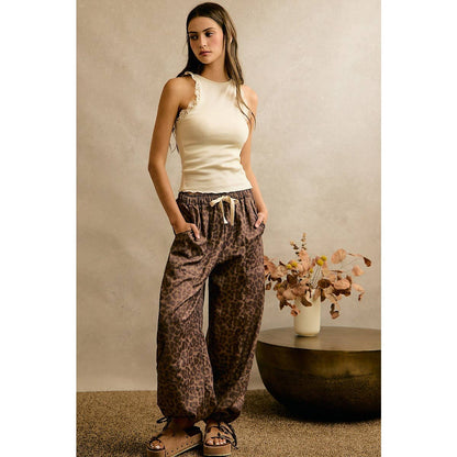 LEOPARD BALLOON PANTS