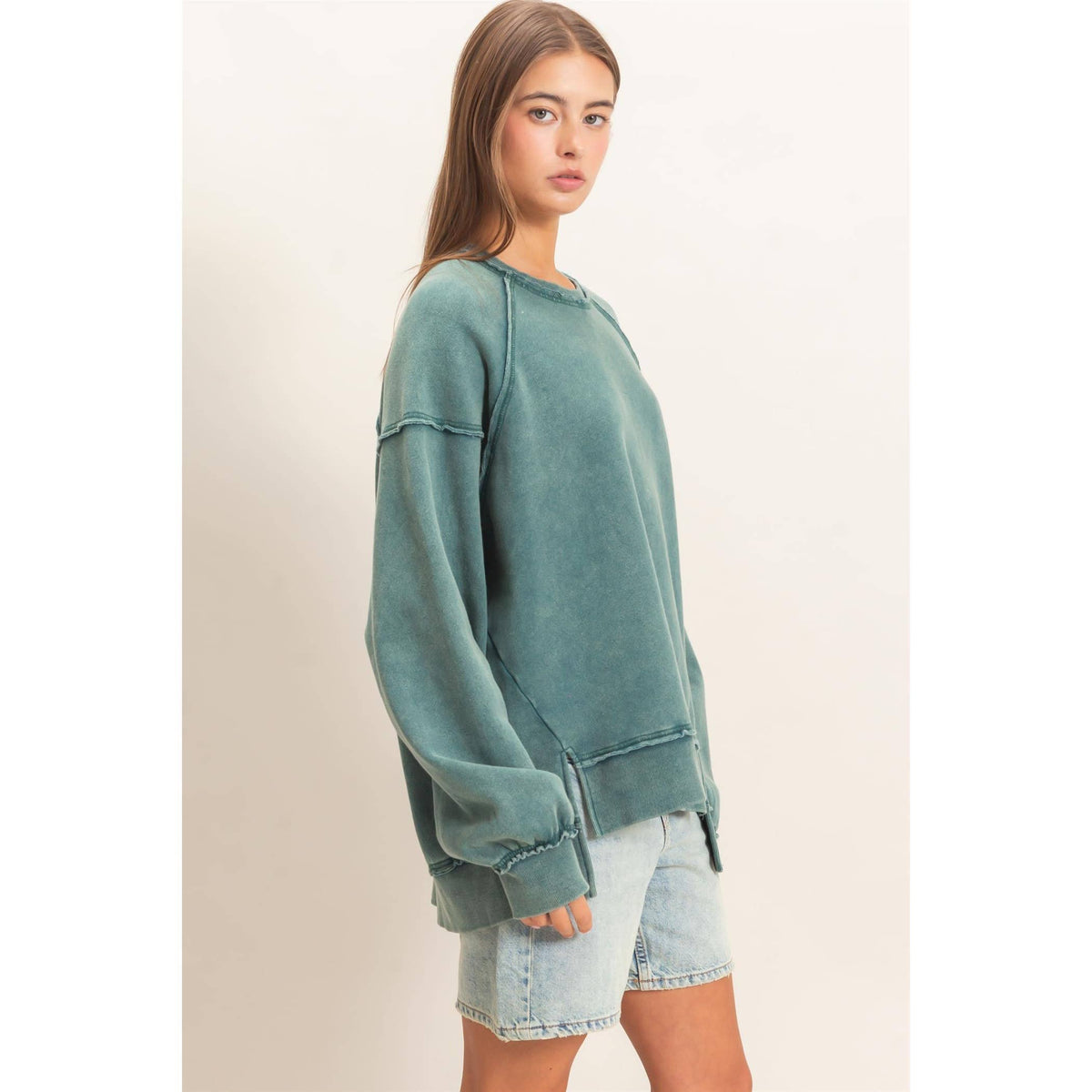 Raw Edge Sweatshirt
