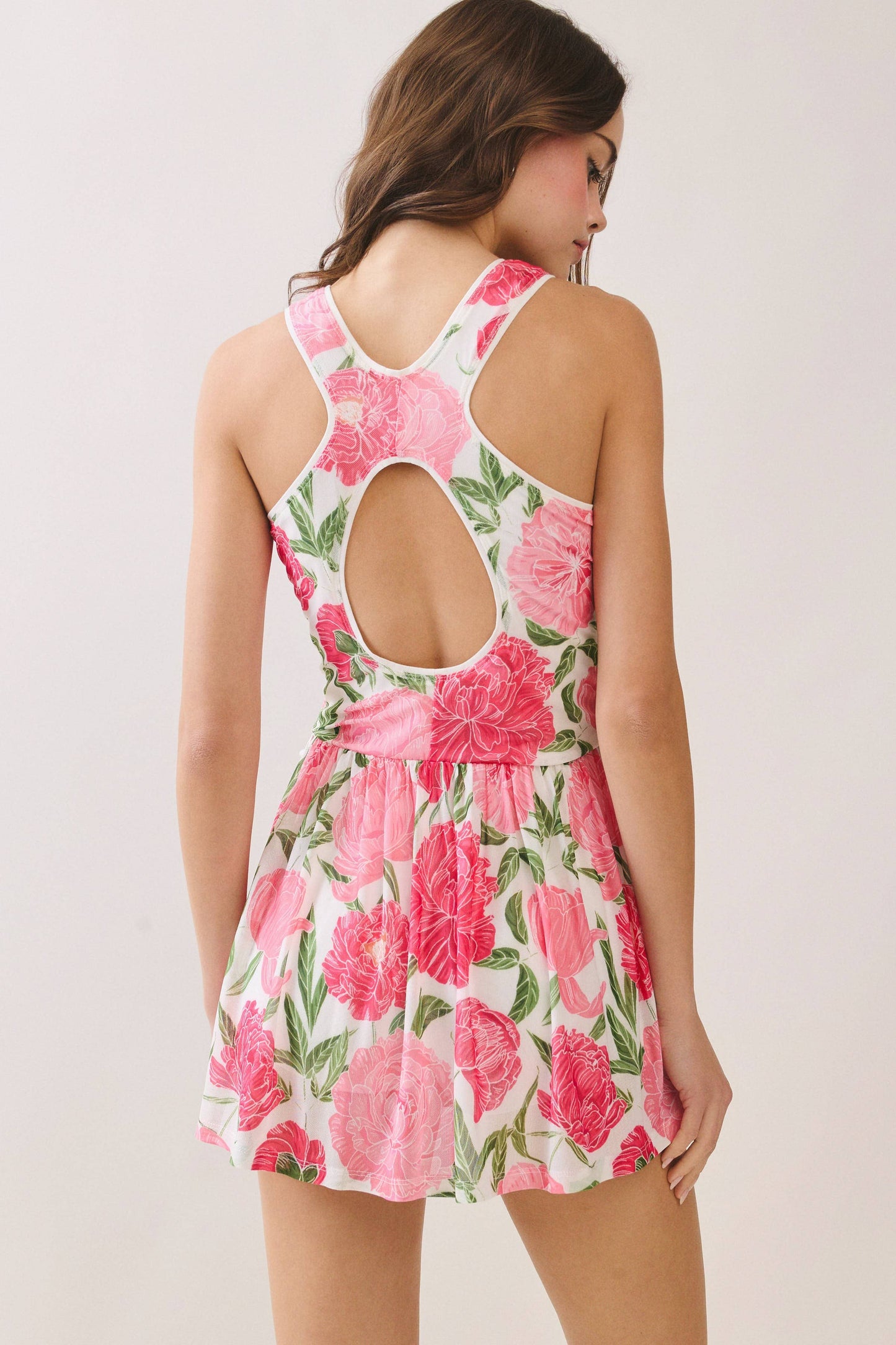 Floral Racerback Athletic Dress