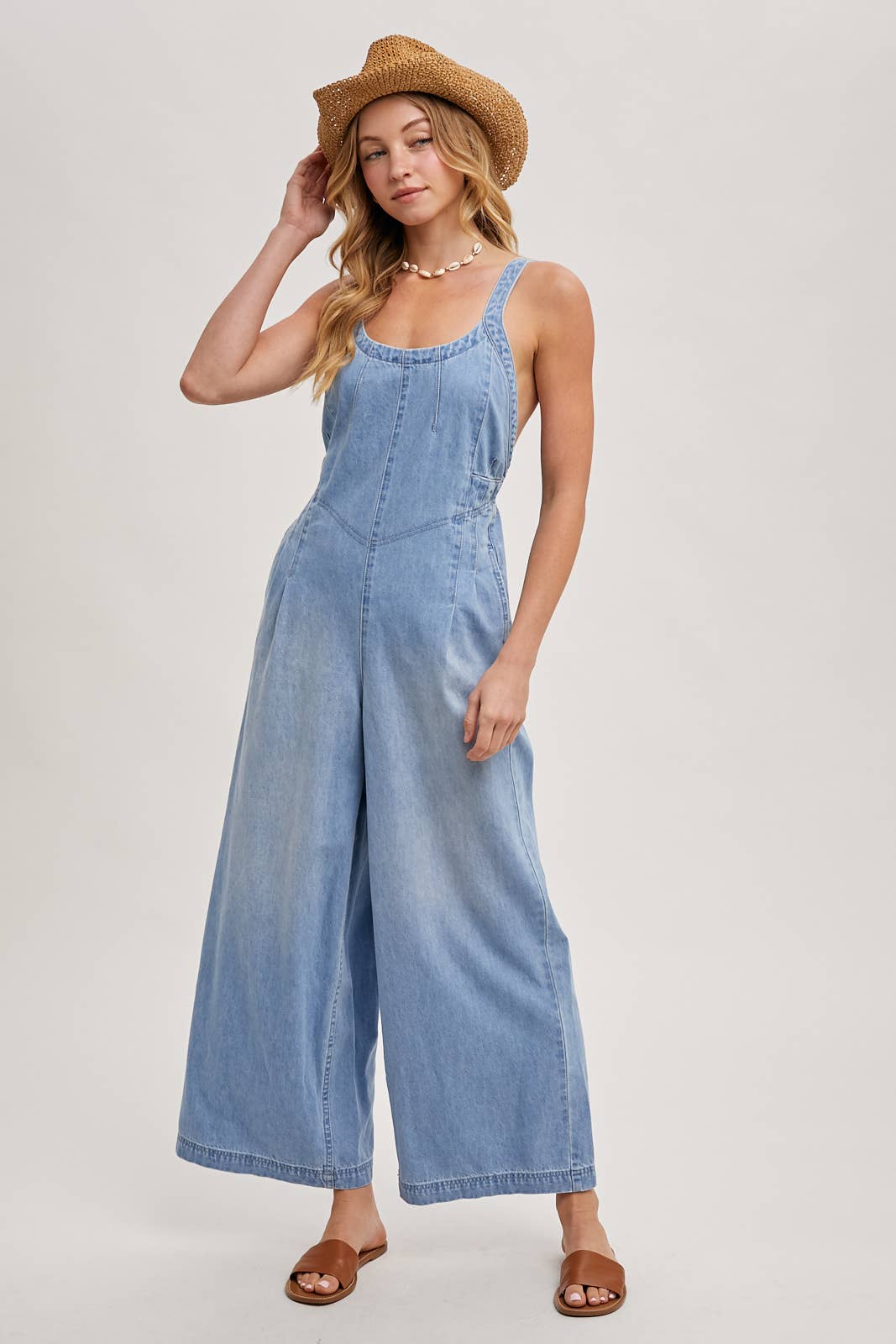 DENIM OVERALL JUMPSUIT