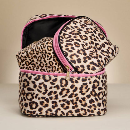 Leopard Pattern Print Pouch Bag / Organizer