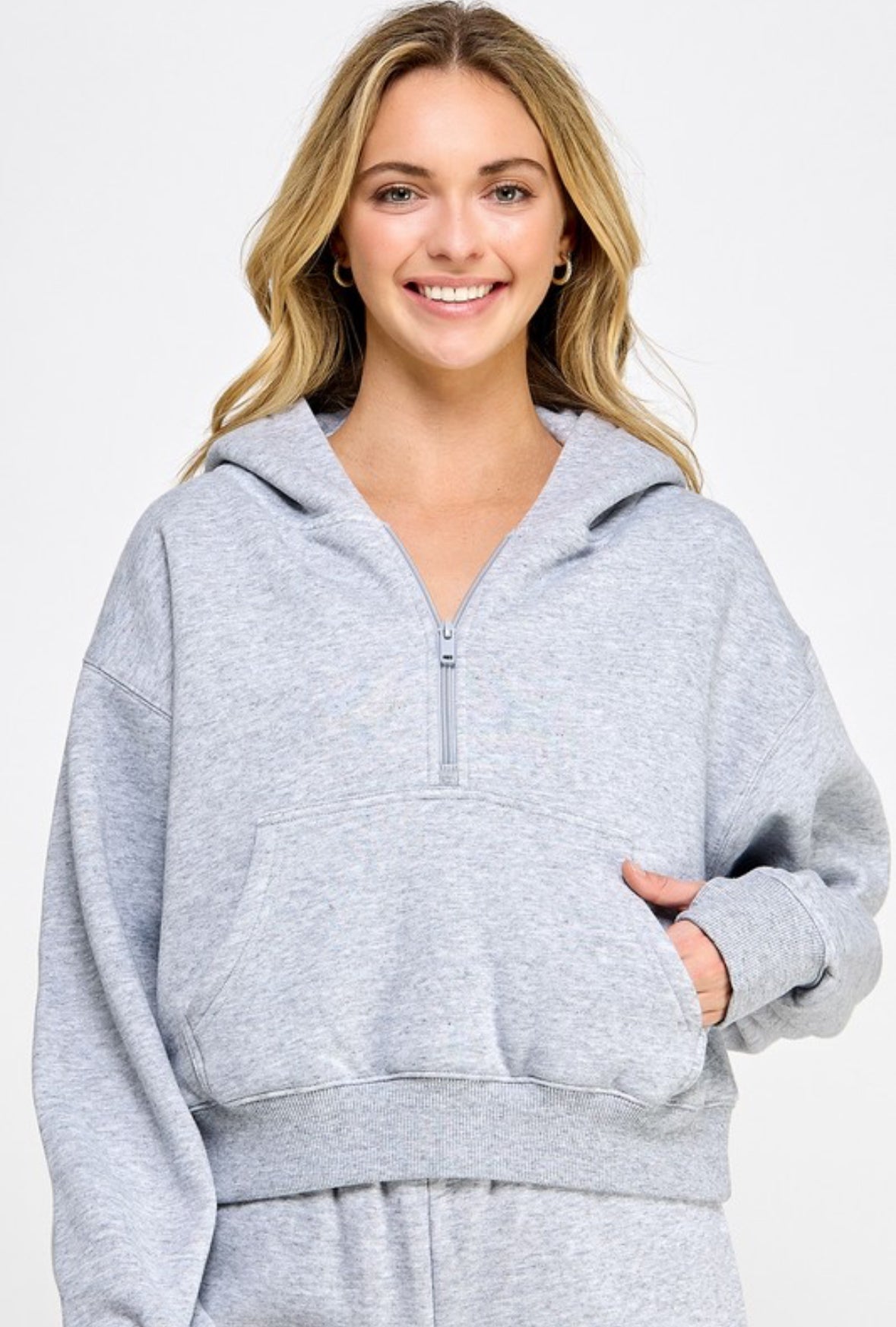 Reflex Hoodie Pullover - Light grey