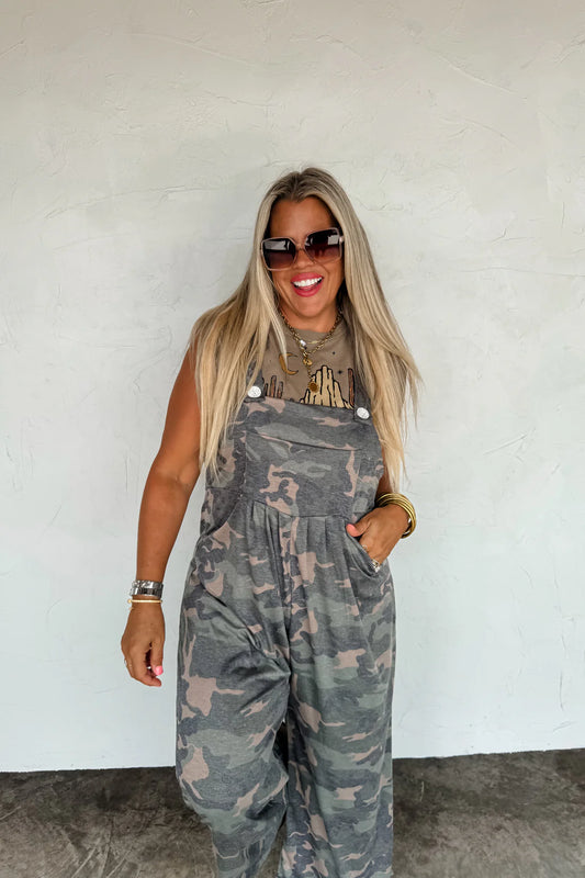 CAMO KARLI OVERALLS