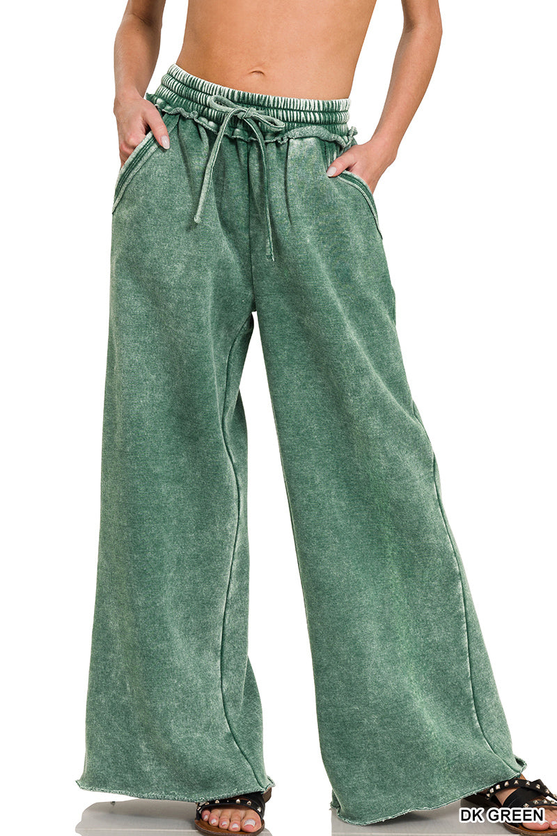 Zenana Wide Leg Sweatpants