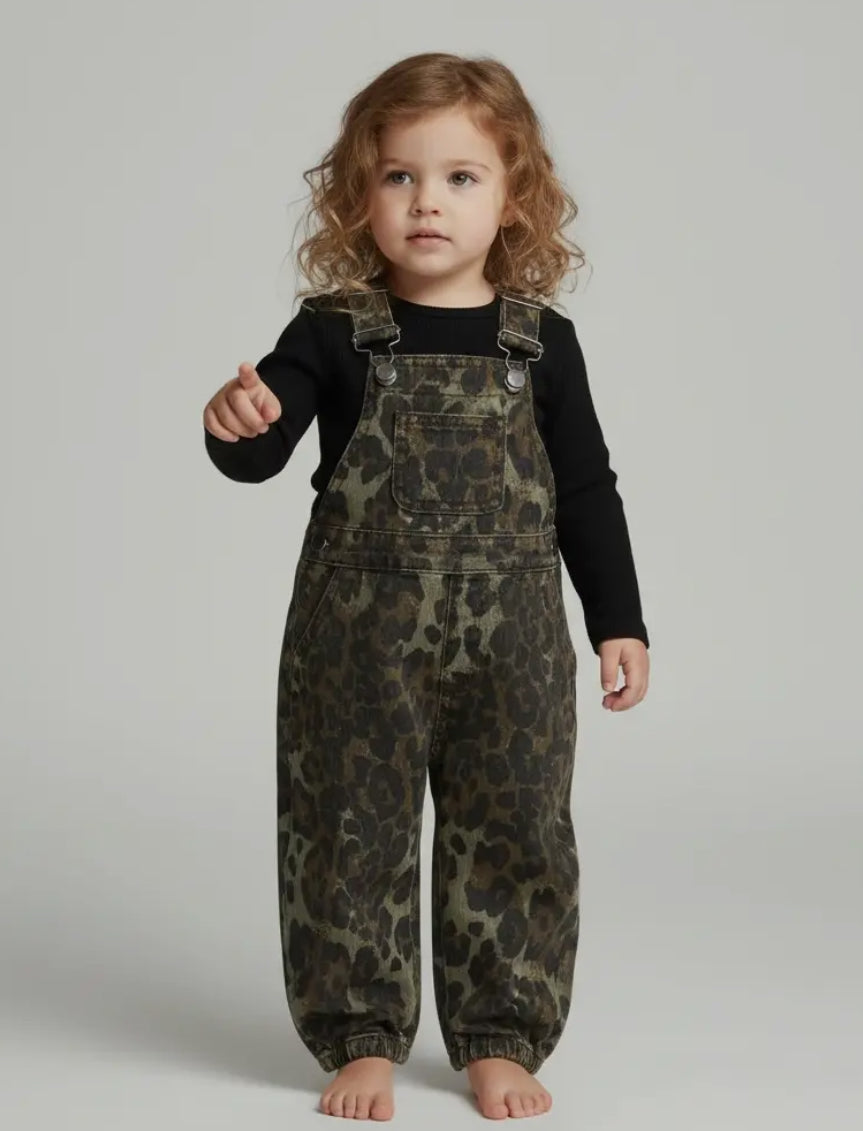 Leopard Overalls - Youth