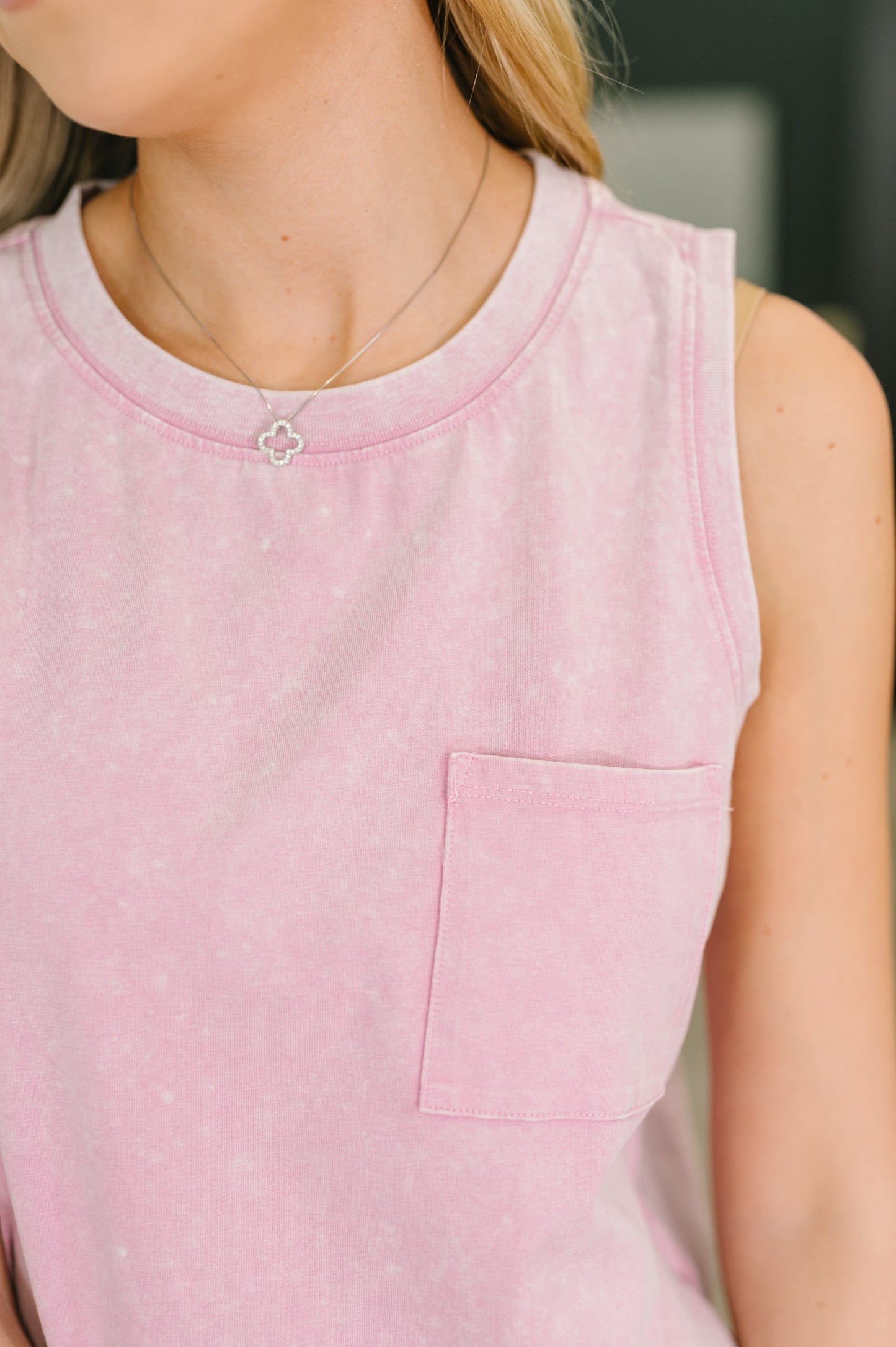A Look in Your Eyes Mineral Wash Tank Top