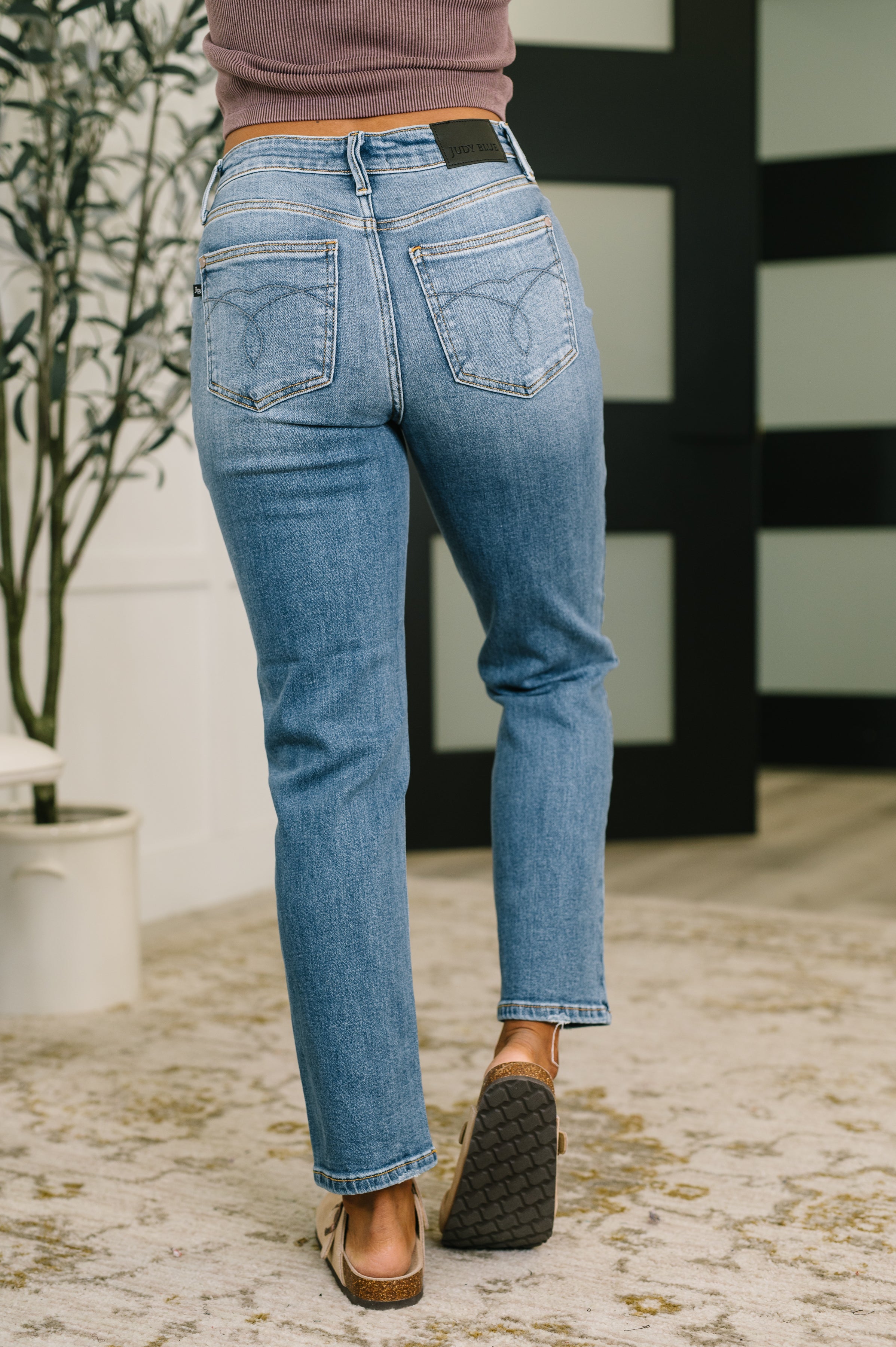 Amelia High Waist Ankle Straight – The Emerald Leopard