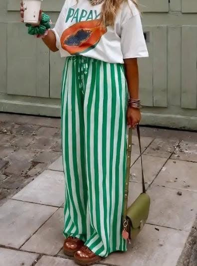 Flowy Striped Pants
