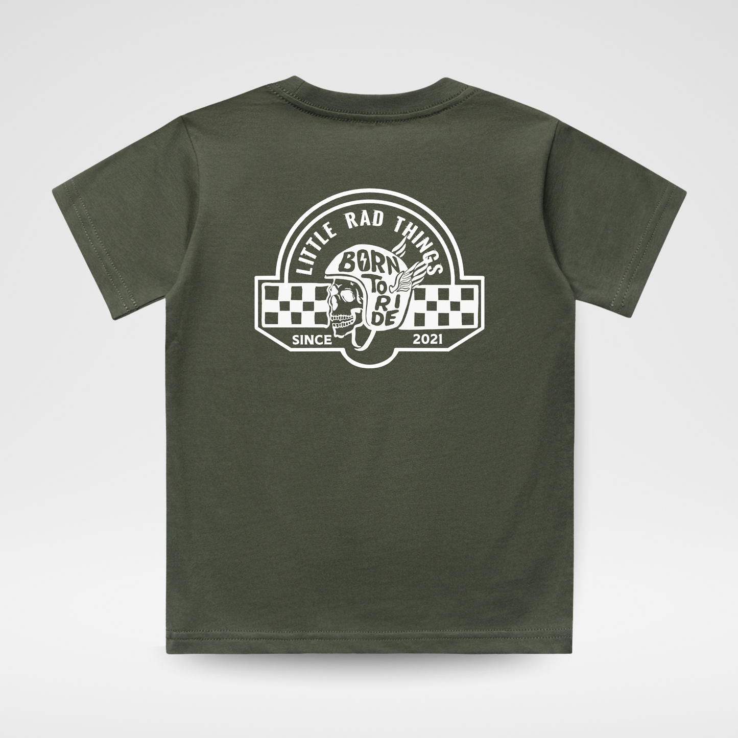 TIL DEATH DO WE RIDE TEE - OLIVE