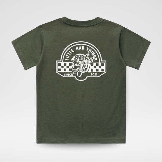 TIL DEATH DO WE RIDE TEE - OLIVE