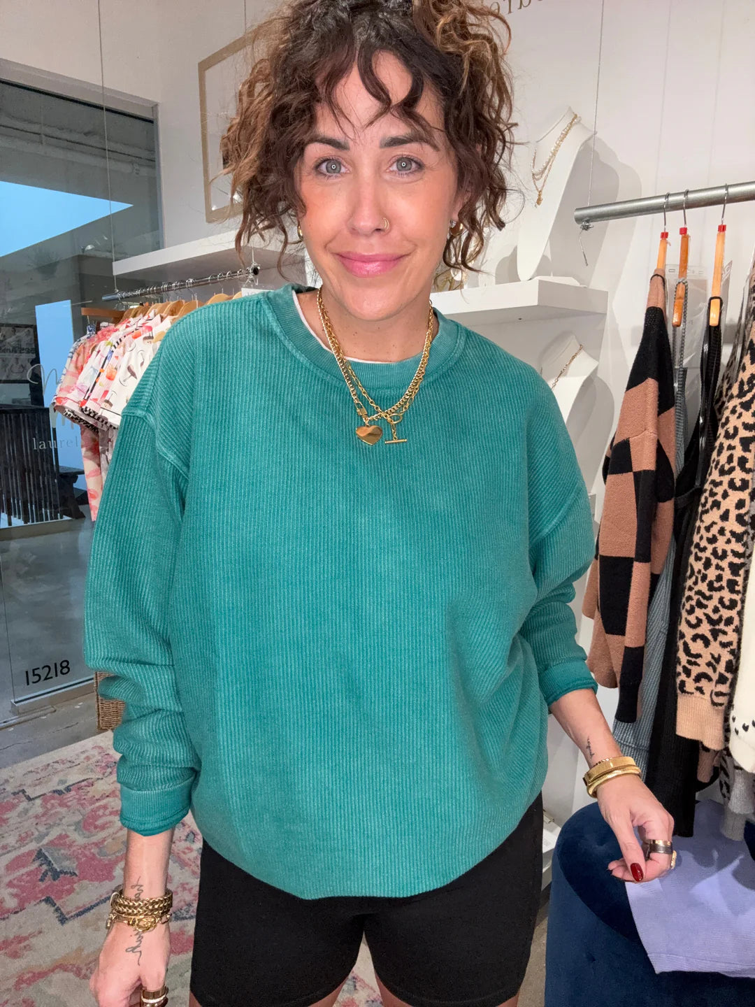 Corded Crewneck - Alexandrite