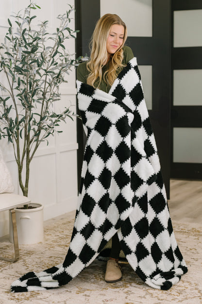 Cookies & Cream Checks Blanket