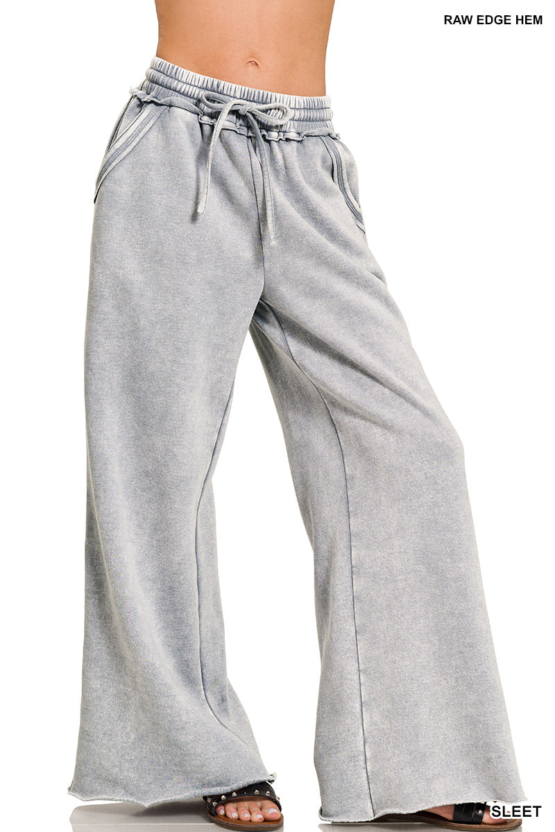 Zenana Wide Leg Sweatpants