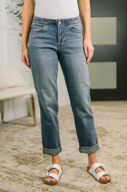 Doris Mid Rise Boyfriend with Adjustable Back Tab + Hollywood WB
