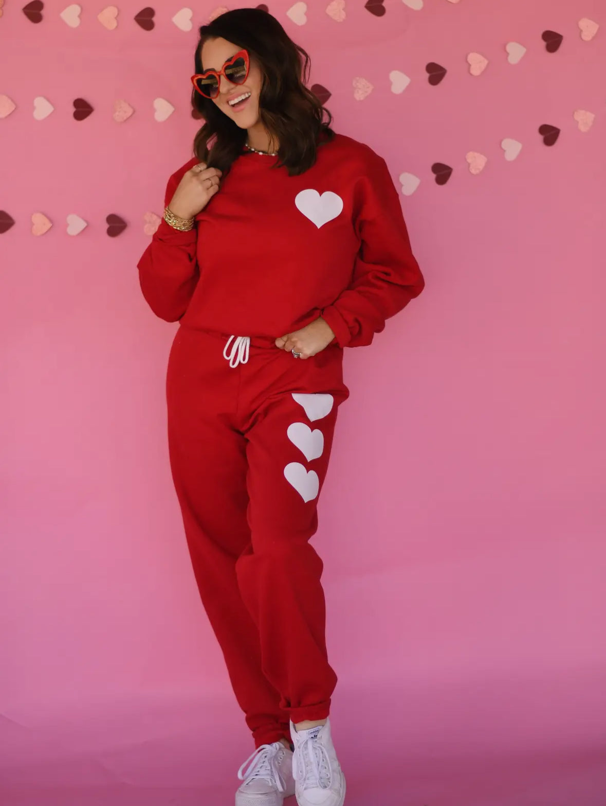 Heart Sweatpant Set