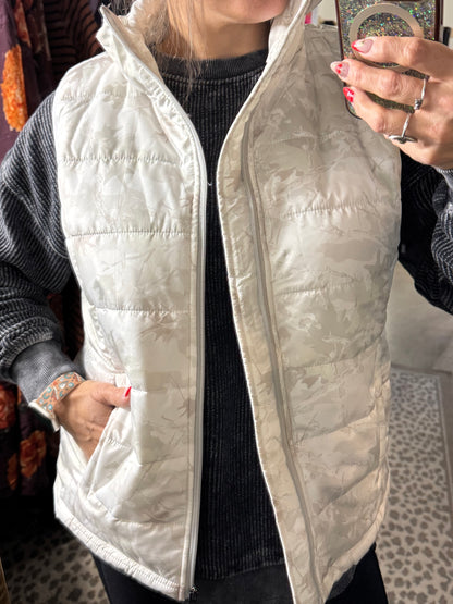 White Camo Vest