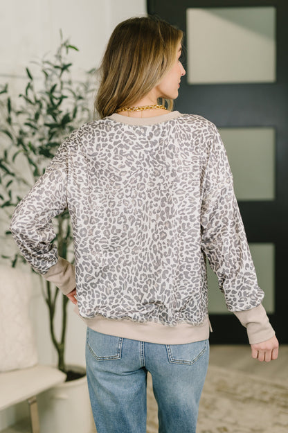 Everything You Need Patchwork Crew Neck Pullover