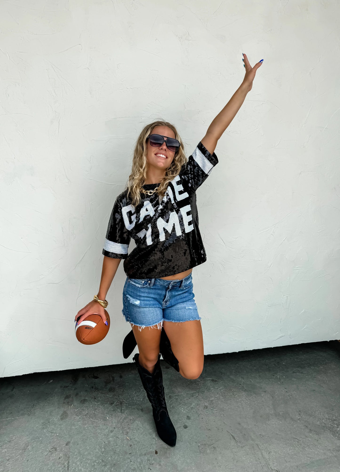 PREORDER: Game Day Sequin Top in Two Colors