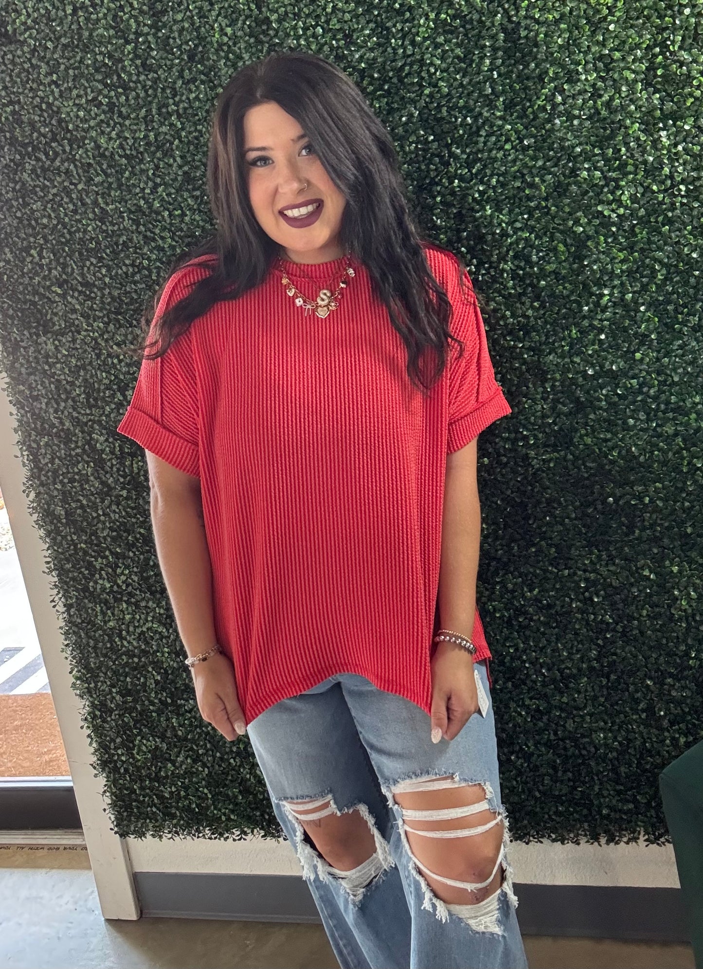 Zenana Ribbed Tee