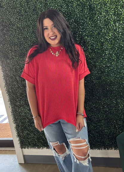 Zenana Ribbed Tee