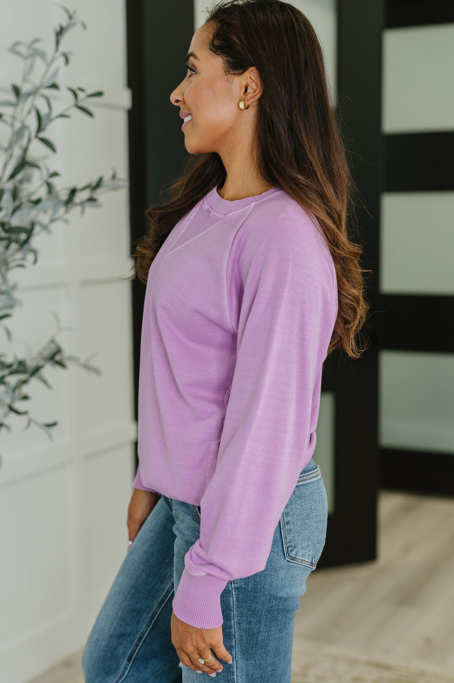 For the Experience Relaxed Pullover in Lavender