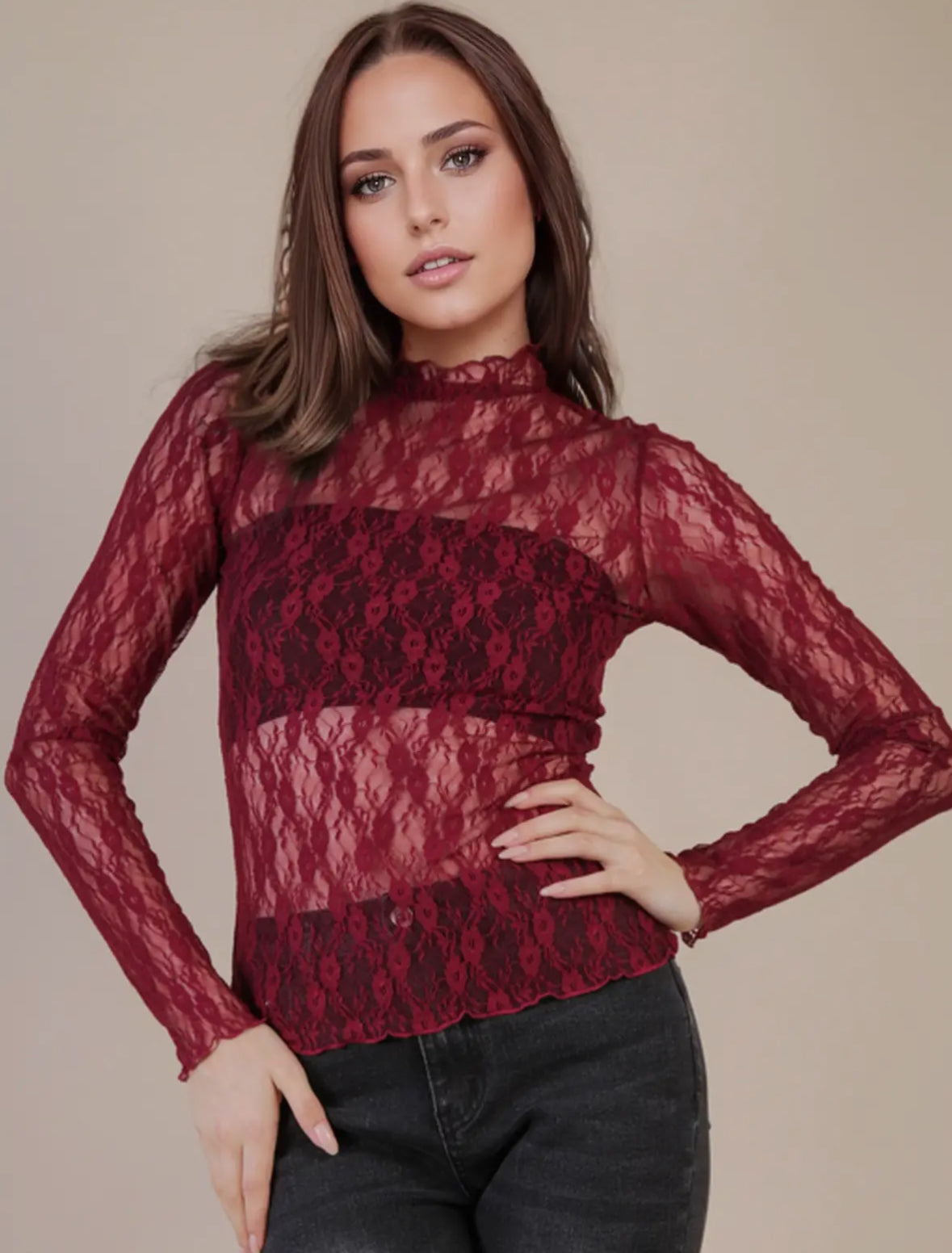 Lace Mesh Top