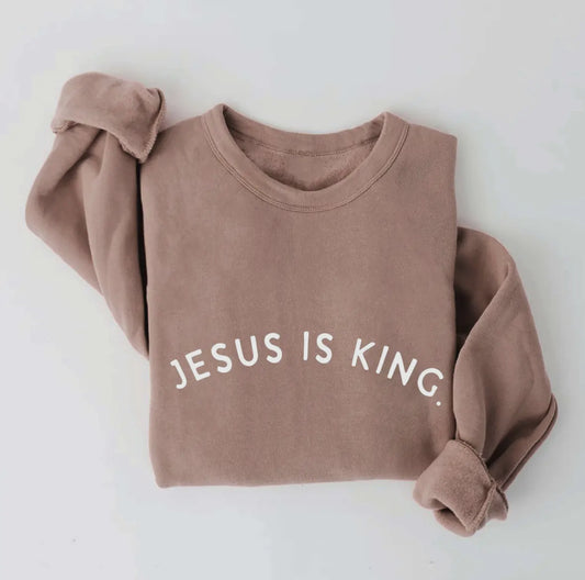 JESUS IS KING. CREWNECK