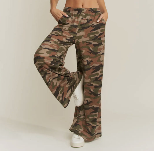 Army Camo Wide Leg Pant