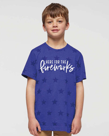 PREORDER: (Youth) Matching Here for the Fireworks Graphic Tee