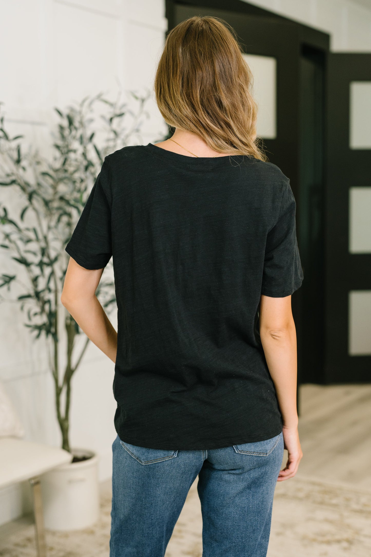 I Don't Have to Choose V-Neck Tee in Black